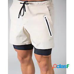 Per uomo Pantaloncini da corsa Pantaloncini a compressione A