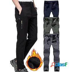 Per uomo Pantaloni da escursione Pantaloni foderati in pile