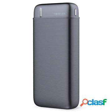 Power Bank Doppia USB Forever TB-100L - 20000mAh - Nero