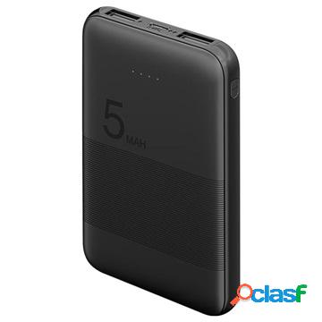 Power Bank Dual USB Goobay Compact - 5000 mAh - Nero