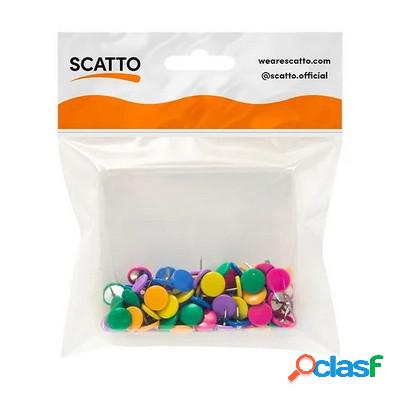 Punesse Scatto in mettallo colori assortiti conf. 80 pz.