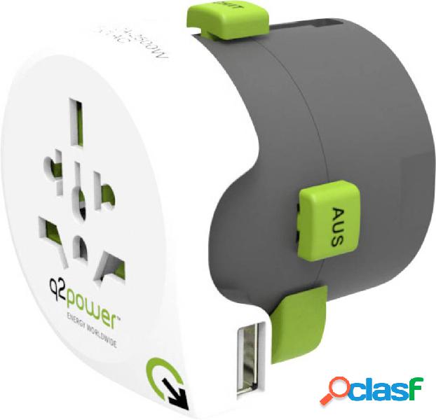 Q2 Power 2.100110 Adattatore da viaggio Weltreiseadapter