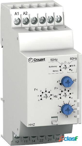 Relè di monitoraggio 120 - 277 V/AC 2 scambi Crouzet HHZ 1