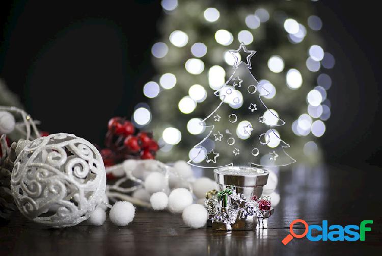Selezione Zanolli Albero di Natale con luci LED argento
