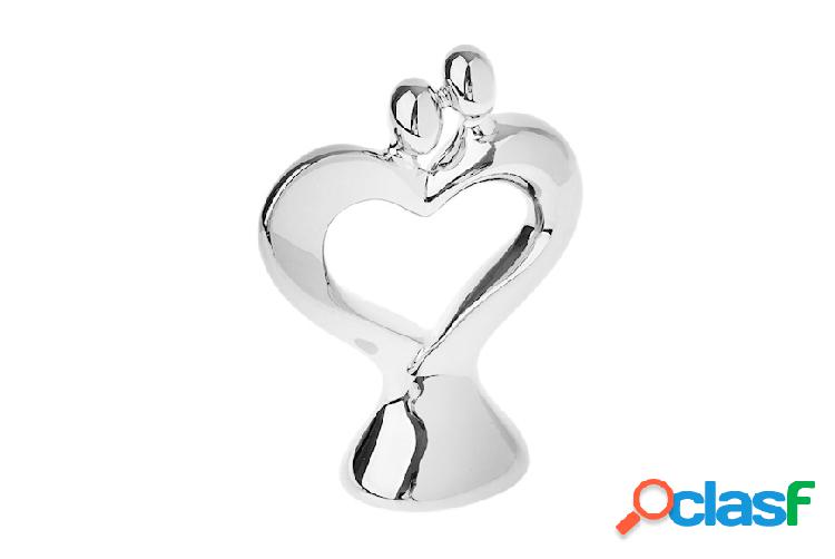 Selezione Zanolli Statuina Coppia cuore piccolo argento