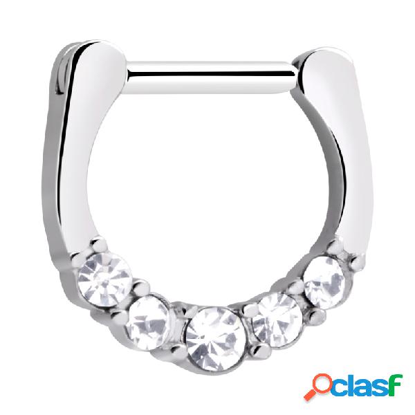 Septum clicker (surgical steel, silver, shiny finish) con