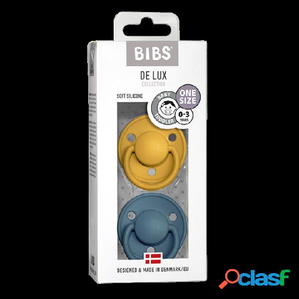 Set 2 Ciucci BIBS De Lux Giallo Mostarda e Blu Petrolio 6-18