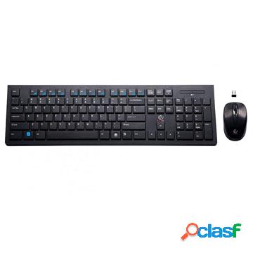Set tastiera e mouse multimediali wireless Rebeltec Maximus