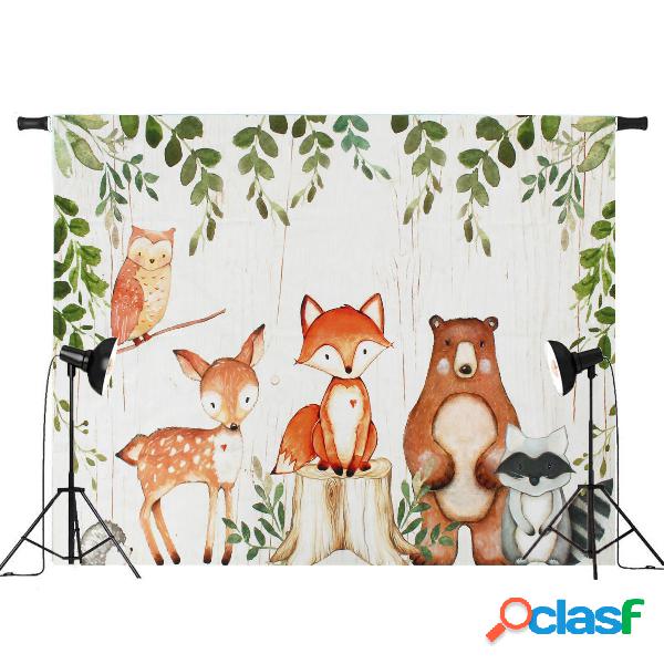 Sfondo fotografico per bambini Animali del bosco Sfondo