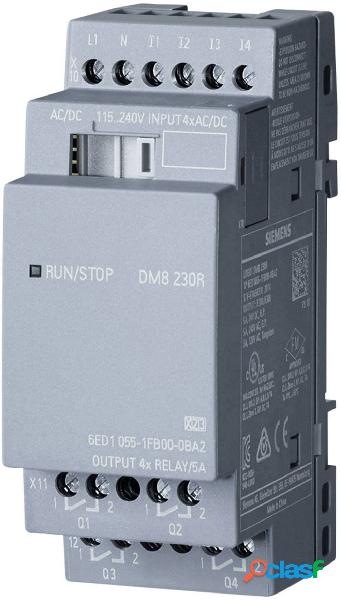 Siemens LOGO! DM8 230R 0BA2 Modulo espansione PLC 115 V/AC,