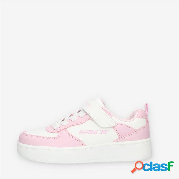 Skechers Sport Court 92 Sneakers da bimba bianche e rosa