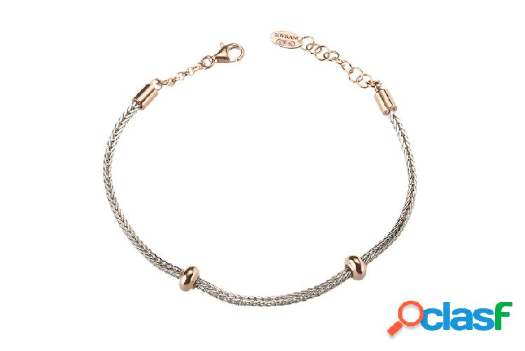 Sovrani Bracciale Dancing Names argento con elementi in oro