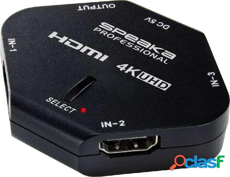 SpeaKa Professional RF-HDS 100 3 Porte Switch HDMI