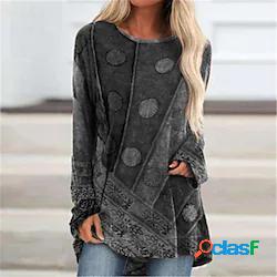 T shirt da donna vestito tee vestito corto mini vestito