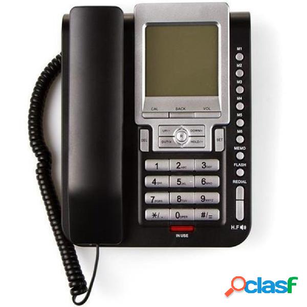 TELEFONO FISSO CON CAVO Q-DH388 DISPLAY LCD A 12 CIFRE