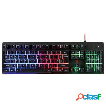 Tastiera da gioco Maxlife MXGK-200 RGB - USB - nera