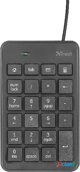 Trust Xalas USB Tastierino numerico Nero