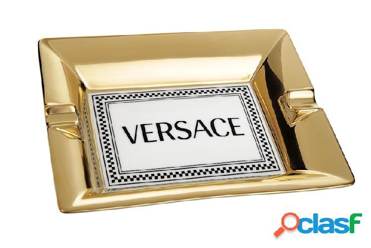 Versace Posacenere Medusa Rhapsody porcellana bianco nero