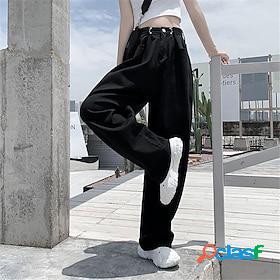 Womens Casual / Sporty Hip-Hop Baggy Pocket Pants Jeans Full