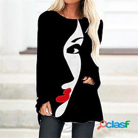 Womens Knee Length Dress Casual Dress T Shirt Dress Tee