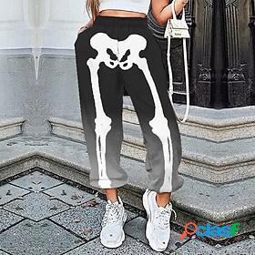 Womens Sweatpants Jogging Pants Black Grey Hip Hop