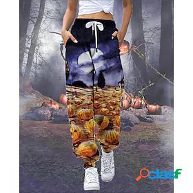 Womens Sweatpants Jogging Pants Dark Yellow Black Grey Earth