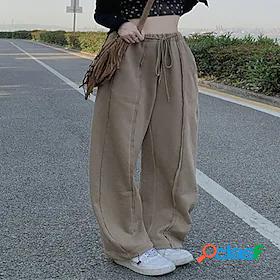 Women's Sweatpants Pants Trousers Brown Casual / Sporty