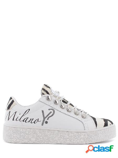 Ynot? Sneakers Milano in pelle con suola alta, YNI1000 02 -
