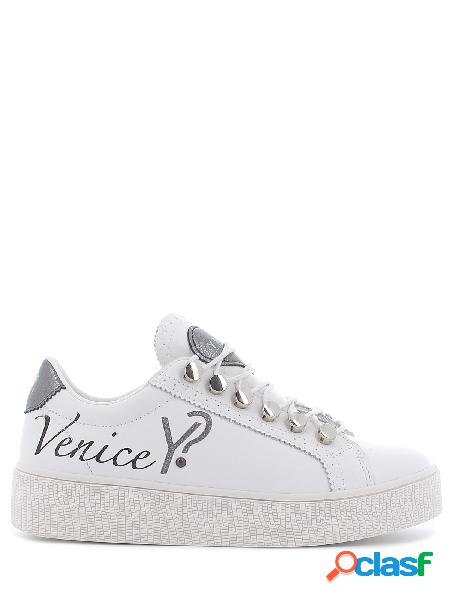 Ynot? Sneakers Venice in pelle con suola alta, YNI1000 01 -