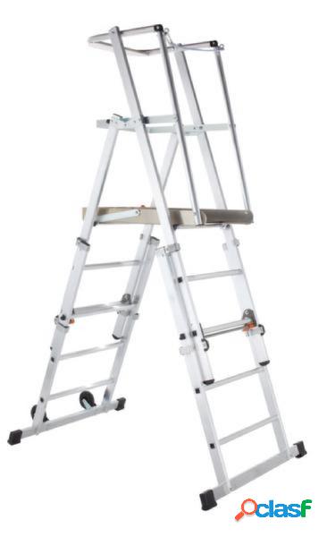 ZARGES 41326 Alluminio Scala a piattaforma Mobile,
