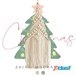arazzo intrecciato decorazione albero di natale ciondolo in