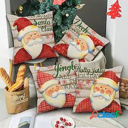 festa di natale double side cuscino della copertura 4pc