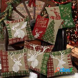 festa di natale double side cuscino della copertura 6pc