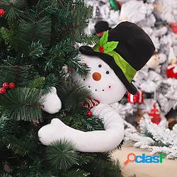 figure di babbo natale treetop stella pupazzo di neve