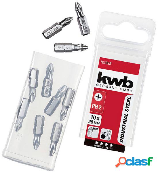 kwb 121022 Inserto a Croce PH 2 Acciaio 10 pz.