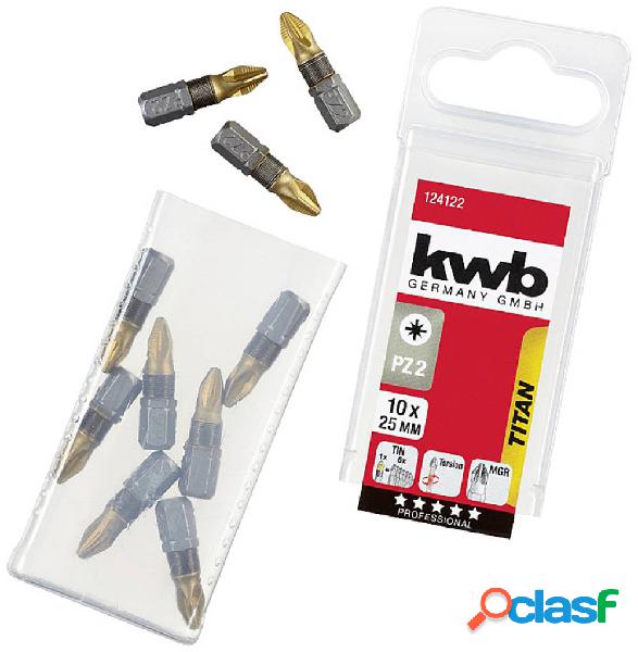 kwb 124122 Inserto a Croce PZ 2 Titanio 10 pz.