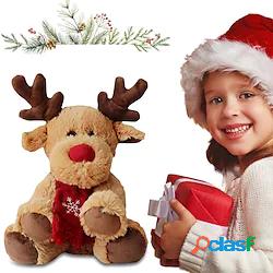 simpatico cartone animato animale natale renna sciarpa