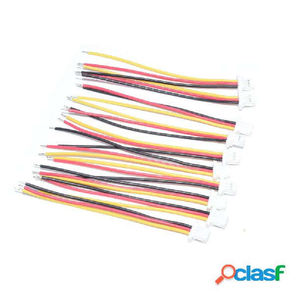 10 PCS AuroraRC 3-pin SH1.0mm JST Plug Cable 5cm per RC