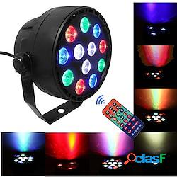 12 luci della fase del led rgb dj led par luce telecomando e