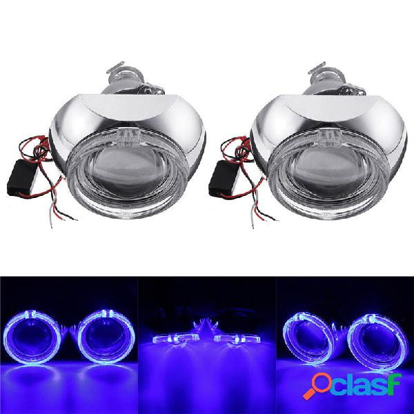 2 pezzi Mini Car LED proiettore Fari Halo Ring Angelo Eye