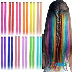 24 pz 12 clip colorate nelle estensioni dei capelli 22