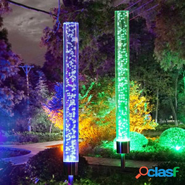 2PCS solare Luce per bolle in acrilico alimentata LED RGB