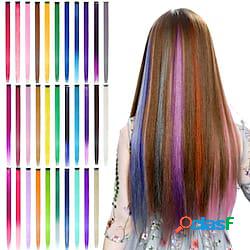 32 pezzi colorati clip nelle estensioni dei capelli - beahot