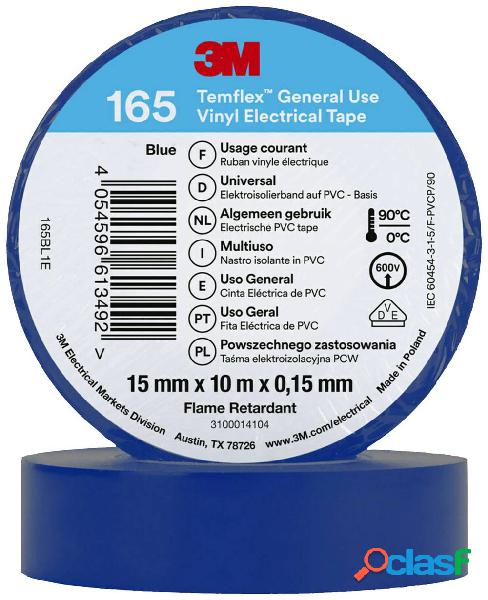 3M Temflex™ 165 165BL1E Nastro isolante Temflex™ 165 Blu