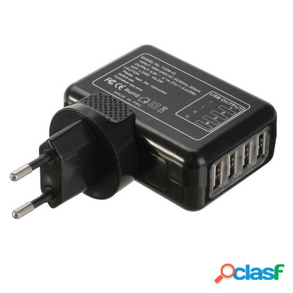 4 Porta USB Multi-funzione AC 5.0V 2.1A Adattatore