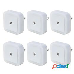 6pcs led night light mini sensore di luce di controllo 110v