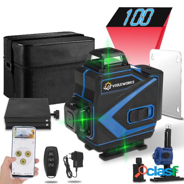 8/12/16 Linea 360° Rotante 3D Verde Laser Set di strumenti