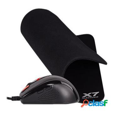 A4Tech X7 Gaming Pack X-7120 Mouse Cavo Ottico & Tappetino