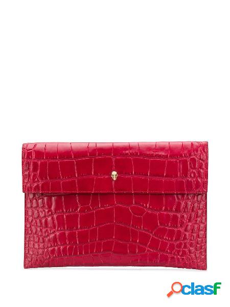 ALEXANDER MCQUEEN POCHETTE DONNA 6320331JMEG6013 PELLE ROSSO