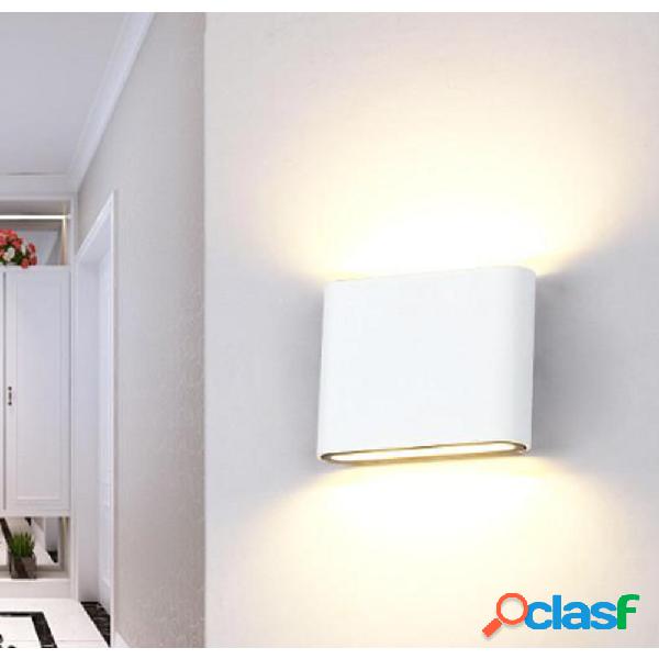 APPLIQUE LED COB 10W QUADRATA BIANCA SLIM UP & DOWN LUCE